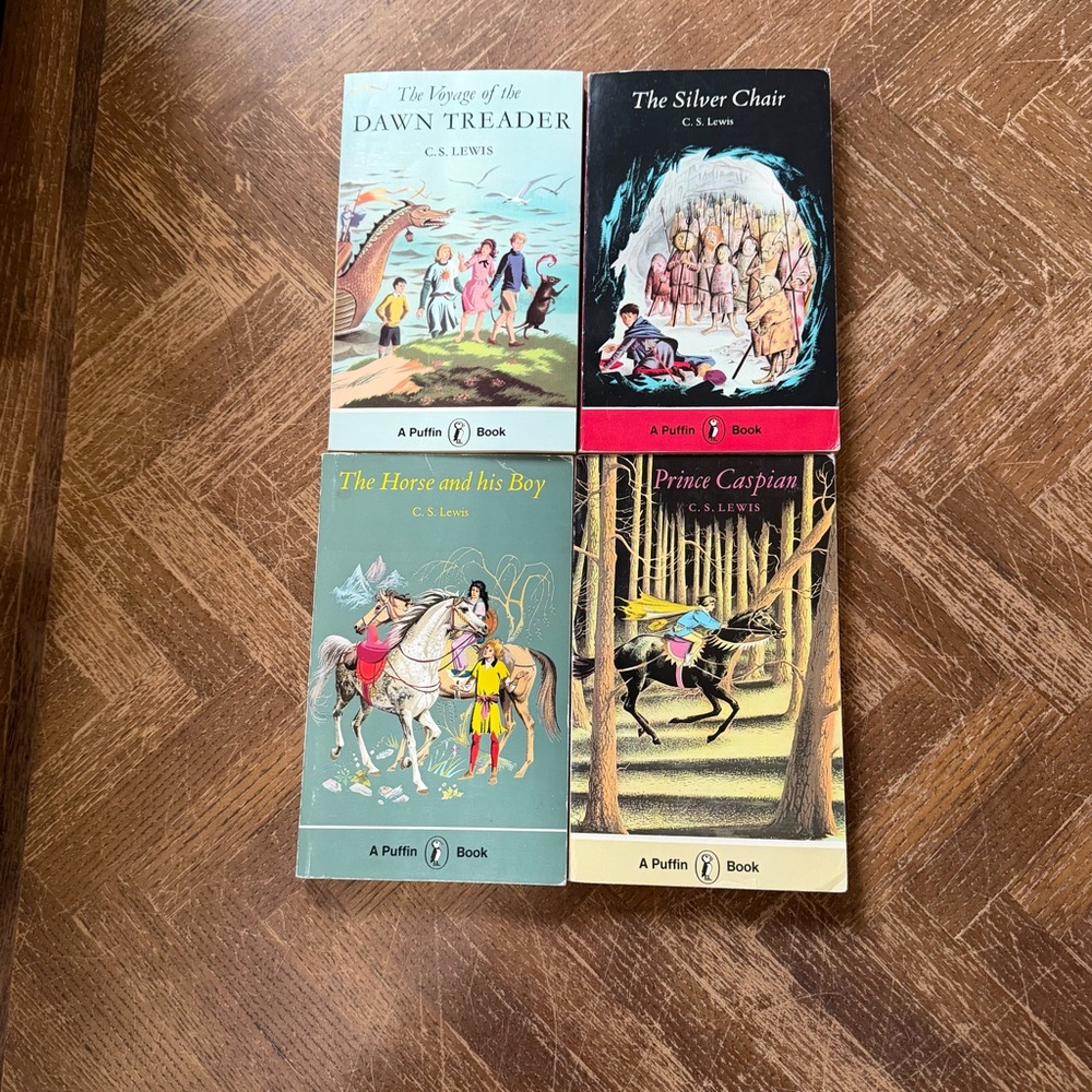 Vintage C.S. Lewis Puffin Narnia Books
